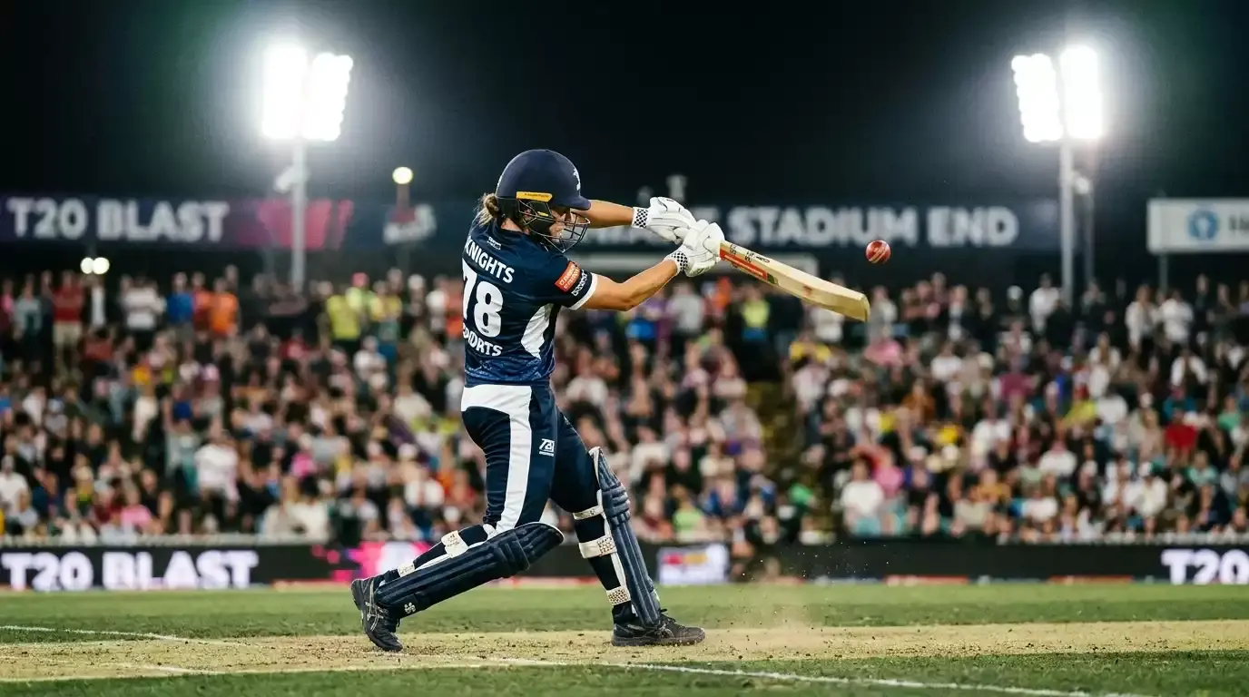 Cricket batter playing a pull shot against a short ball during a T20 over